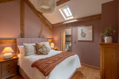 A double bedroom at Ribble Valley Barn, Lancashire