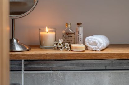 A bathroom at Ribble Valley Barn, Lancashire