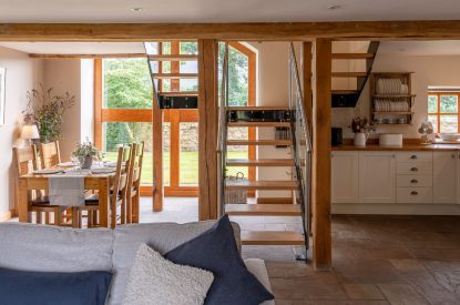 The living room at Ribble Vally Barn, Lancashire