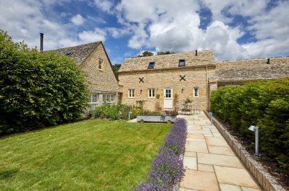 The exterior at The Barn at Ampneyfield, Gloucestershire