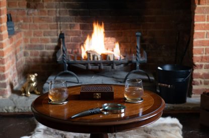 The drawing room at Hedge Farmhouse, Buckinghamshire