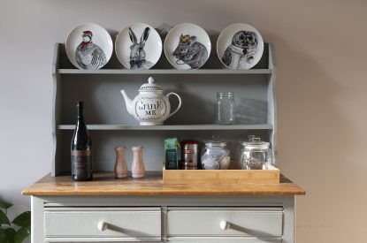 The dining room at Hedge Farmhouse, Buckinghamshire