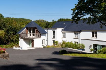 The parking area at Little Haven, Gower