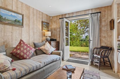 The sitting room at Little Haven, Gower