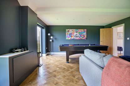 The games room at Groeslon, Anglesey