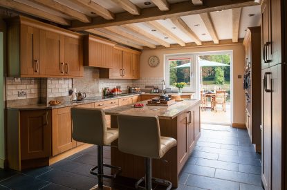 The kitchen at Lake House, Powys