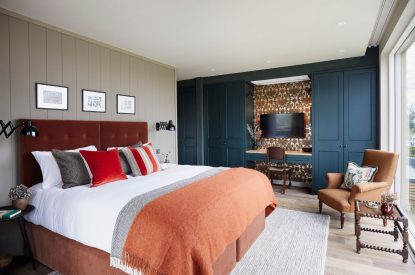 A super king size bedroom at Yew Grand Suite, Cotswolds