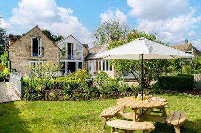 The garden at Meadow Cottage, Cotswolds