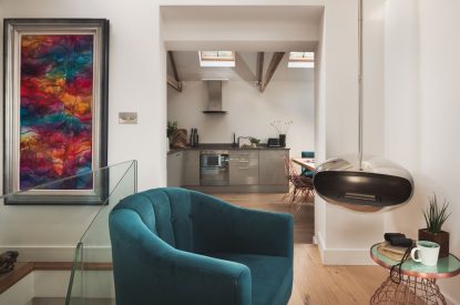 The lounge at Fable Cottage, Cornwall