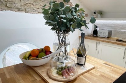 The kitchen at Luxury Penthouse, Cotswolds