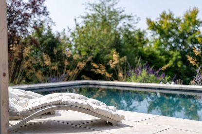 The swimming pool at Winston Manor, Cotswolds