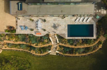 The pool at Winston Manor, Cotswolds