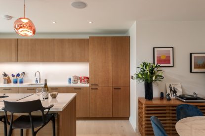 The kitchen at Ocean Eyes, Devon