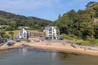 The beach at Ocean Eyes, Devon