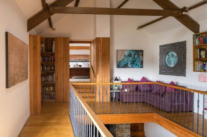 Landing area at Valley View Barn, Devon