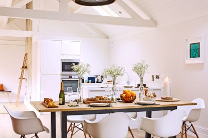 Kitchen diner at The Guinea Fowl, Ledbury