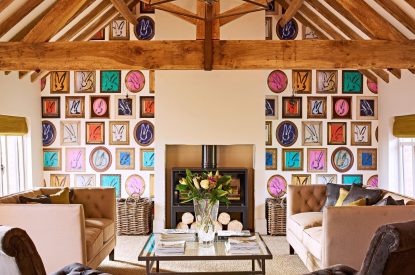 The sitting room at The Pheasant, Ledbury