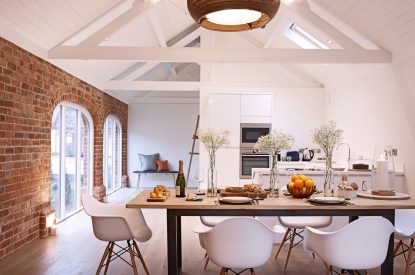 Kitchen dining room at Turtle Dove Retreat, Herefordshire