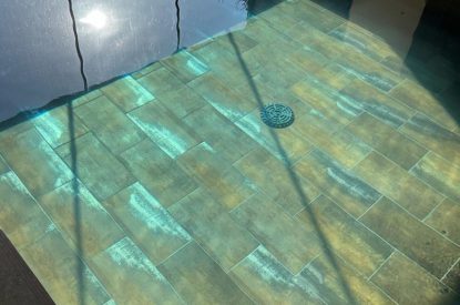 The indoor swimming pool at Turtle Dove Retreat, Herefordshire