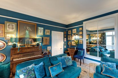 The drawing room at Wye Valley Manor, Ross on Wye