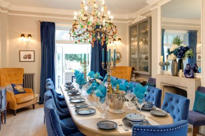 The dining room at Wye Valley Manor, Ross on Wye