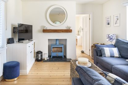 The living room at Y Wenffrwd, Abersoch