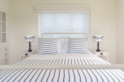 A king size bedroom at Y Wenffrwd, Abersoch