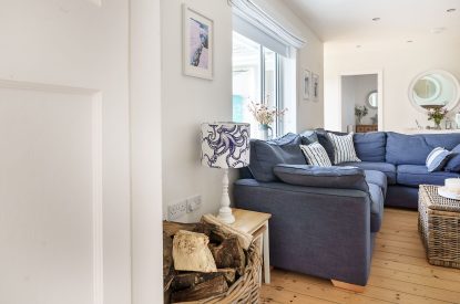 The living room at Y Wenffrwd, Abersoch