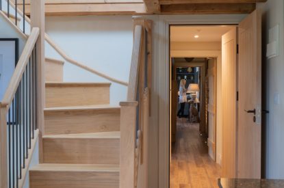 The living space at The Blended Barn, Cotswolds