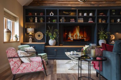 The living space at The Blended Barn, Cotswolds