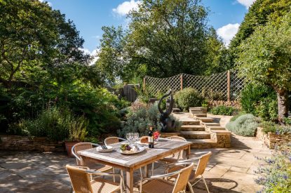 The gardens at Cotswold Retreat, Cotswolds