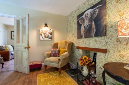 The dining room at Copper Beech Cottage, Dulverton