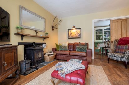 The living room at Copper Beech Cottage, Dulverton