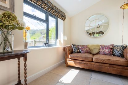The entrance hall at Copper Beech Cottage, Dulverton