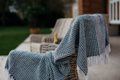 Outdoor space at The Vineyard Lake House, Malvern Hills