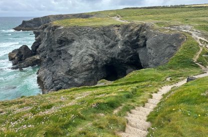 Cliff top paths at Ocean View, Cornwall