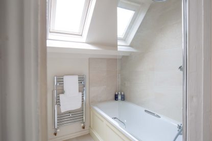 The bathroom at Byron Cottage, Cotswolds