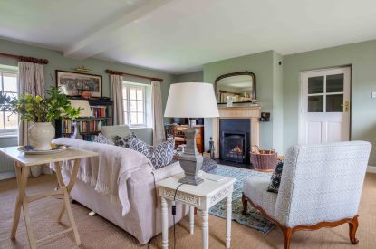 The living area at Byron Cottage, Cotswolds