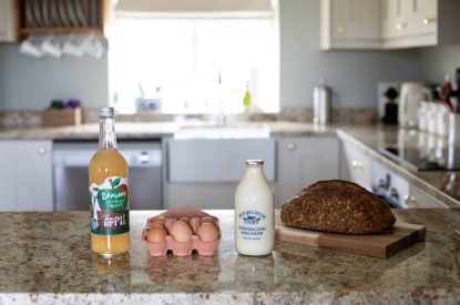 The kitchen at Byron Cottage, Cotswolds