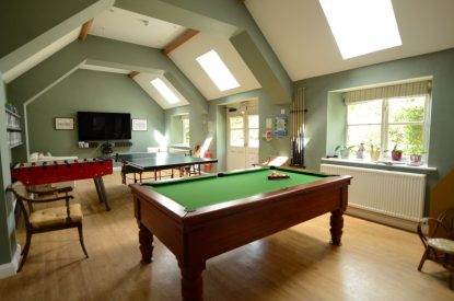 The games room at Kipling Cottage, Cotswolds