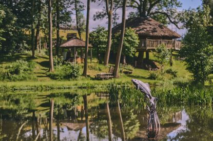 The outdoor space at Stargazer, Malvern Hills