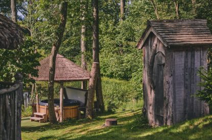 The hot tub at Stargazer, Malvern Hills