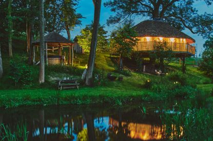 Outdoor space at Stargazer, Malvern Hills