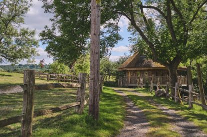 The driveway at Nature's Nest, Malvern Hills
