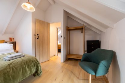 A double bedroom at Skylark, Bradworthy, Devon