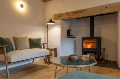 The snug at Skylark, Bradworthy, Devon
