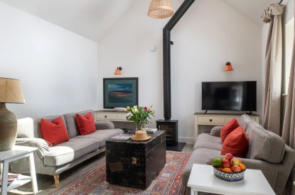 The sitting room at Bix Cottage, Chiltern Hills