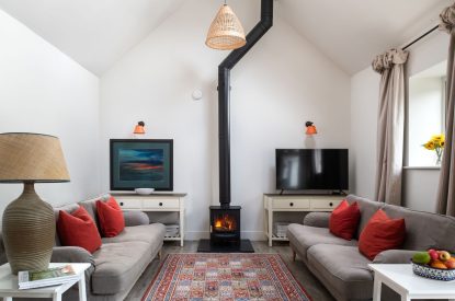 The sitting room at Bix Cottage, Chiltern Hills