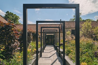 The grounds at The Cowshed, Somerset