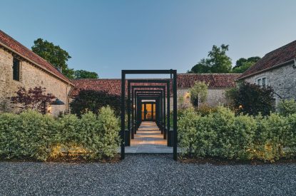 The grounds at The Cowshed, Somerset